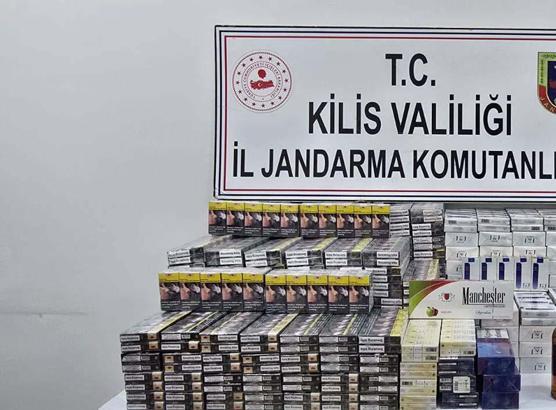 Kilis’te, 2 bin 420 paket kaçak sigara ele geçirildi