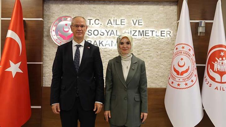 Bakan Göktaş, KKTC Çalışma ve Sosyal Güvenlik Bakanı Hasipoğlu ile görüştü