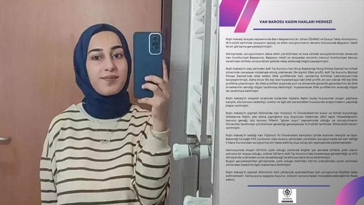 Rojin Kabaiş soruşturmasında DNA örneği alınan kişi sayısı 195’e ulaştı