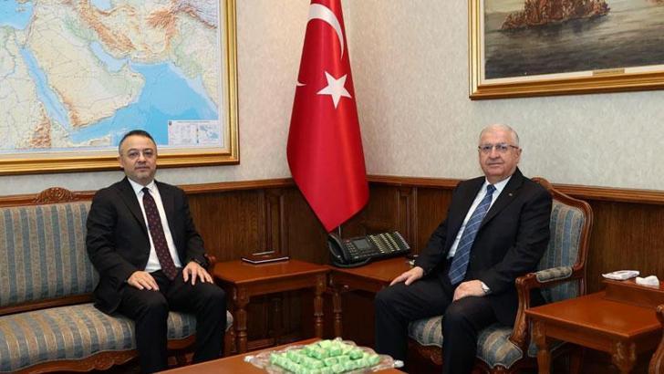 Bakan Güler, Şam Büyükelçisi Nuh Yılmaz'ı kabul etti