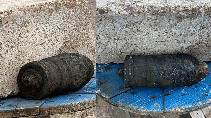 Şile'de havan topu olduğu değerlendirilen mühimmat bulundu