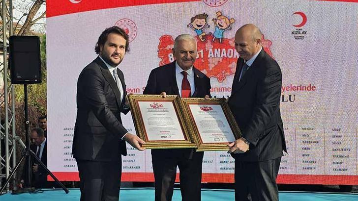 Binali Yıldırım 'Öget Şen Kızılay Anaokulu'nun açılışını yaptı