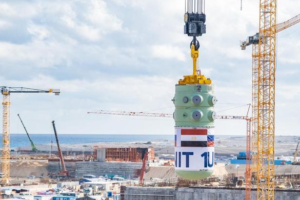 Mısır'daki El-Dabaa NGS’nin 1'inci Güç Ünitesi’ne reaktör basınç kabı kuruldu