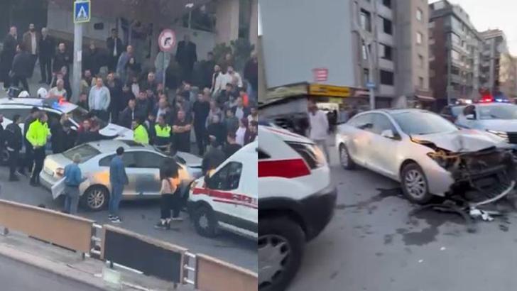 Sultangazi'de park yeri kavgası kazaya neden oldu; kaçan sürücü yaralandı