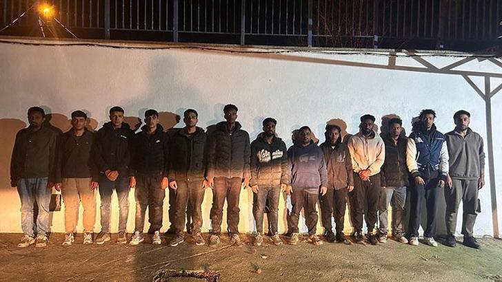 Edirne'de 13 kaçak göçmen yakalandı