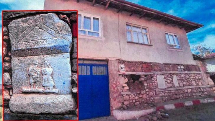 Evin duvarındaki tarihi eseri çalıp tahrip eden muhtar tutuklandı