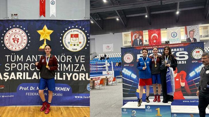 Mardinli Boksör Sezen Sude, Türkiye şampiyonu oldu