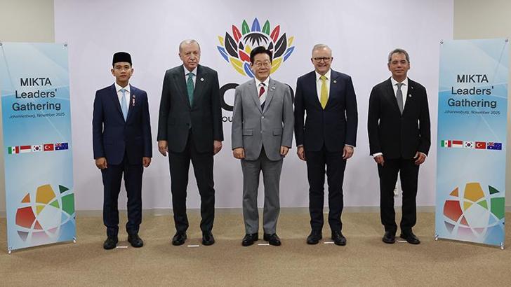 Cumhurbaşkanı Erdoğan, MIKTA üyesi ülkelerin liderleriyle bir araya geldi