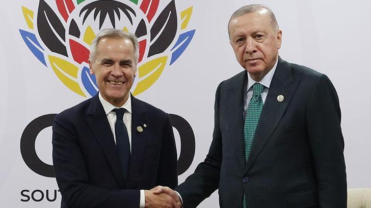 Cumhurbaşkanı Erdoğan, Kanada Başbakanı Carney ile görüştü