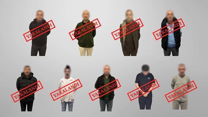 Kırmızı bültenle ve ulusal seviyede aranan 9 suçlu Türkiye'ye getirildi