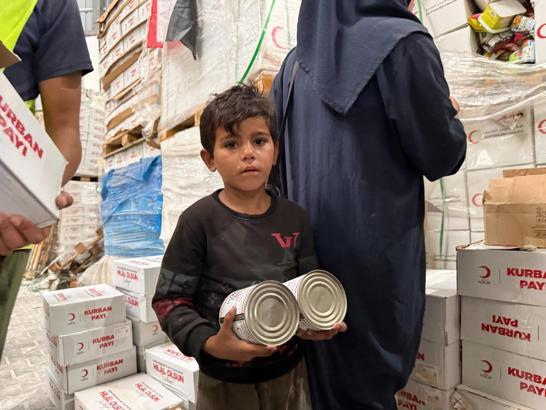 Türk Kızılay’ın İyilik Gemisi yardımları Gazze’de