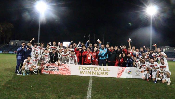 Deaflympics’te Türkiye A Milli Futbol Takımı olimpiyat şampiyonu oldu