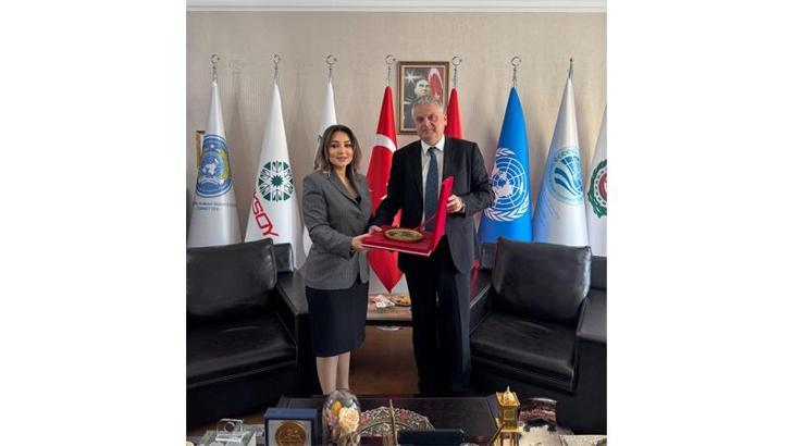 Moldova Ankara Büyükelçisi Serebrian, ULUSKON Başkanı Atasoy’u ziyaret etti