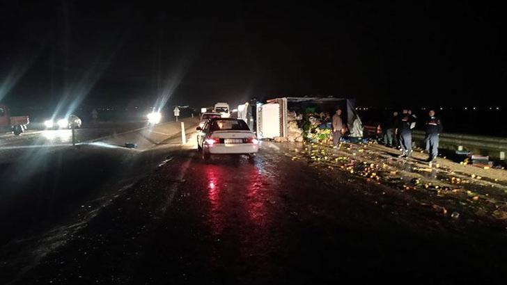 Kamyonet devrildi: 1 yaralı