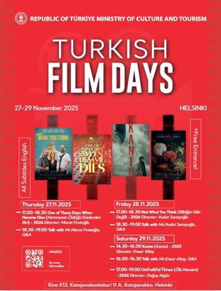 'Helsinki 6'ncı Türk Film Günleri' başlıyor