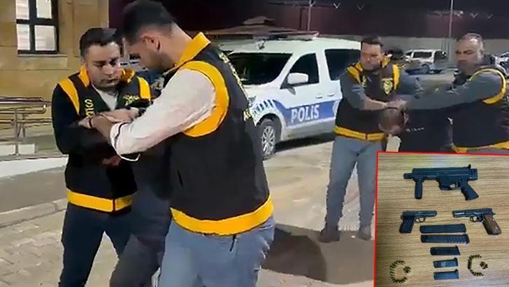 Evinde 1'i otomatik 3 tabanca ele geçirildi; 'Hasmımız çok' dedi