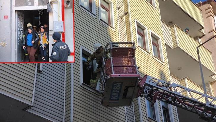 Kars'ta 6 katlı binada yangın; 1'i çocuk 3 kişi dumandan etkilendi