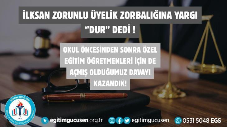 Eğitim Gücü Sen: Özel eğitim öğretmenleri için açmış olduğumuz davayı kazandık