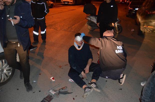 Aksaray’da otomobil ile motosiklet çarpıştı: 2 yaralı