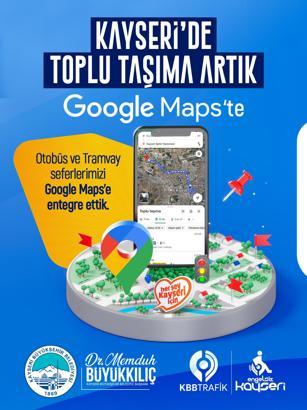 Büyükşehir Belediyesi, toplu ulaşım verilerini Google Maps’e taşıdı