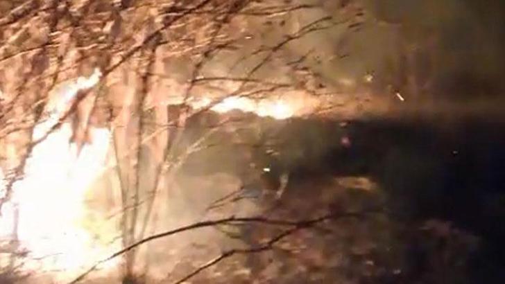 Erzurum'daki örtü yangını söndürüldü