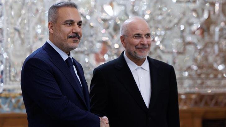 Bakan Fidan, İran İslami Danışma Meclisi Başkanı Galibaf ile görüştü