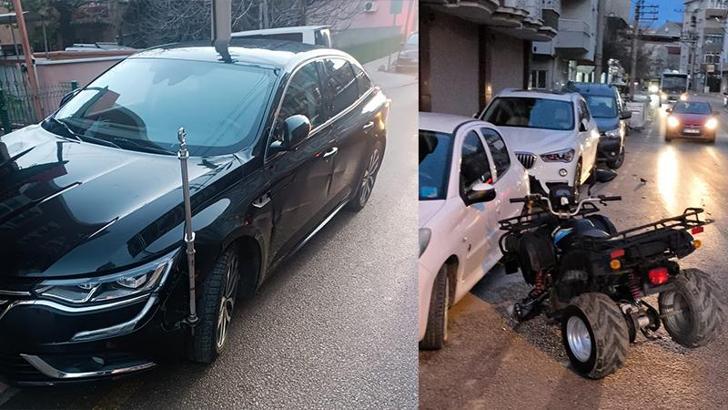 Askeri araca ve otomobile çarpan ATV’nin alkollü sürücüsü yaralandı