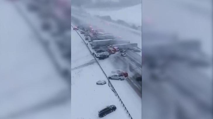 ABD’de 50 aracın karıştığı zincirleme kaza