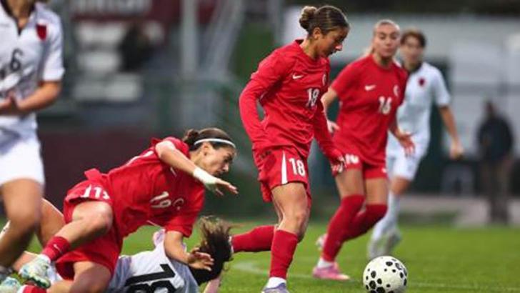 A Milli Kadın Futbol Takımı, Arnavutluk'u 2-0 mağlup etti