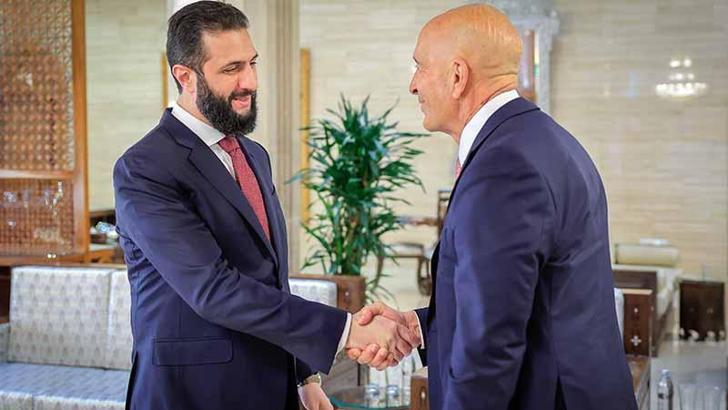 Suriye Cumhurbaşkanı Şara, ABD’nin Suriye Özel Temsilcisi Barrack’ı kabul etti