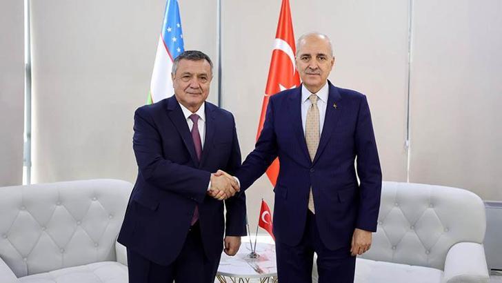 TBMM Başkanı Kurtulmuş, Özbekistan Ali Meclisi Yasama Meclisi Başkanı İsmailov ile görüştü TBMM Başkanı Kurtulmuş, Özbekistan Ali Meclisi Yasama Meclisi Başkanı İsmailov ile görüştü