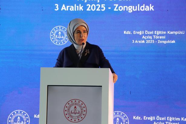 Emine Erdoğan Zonguldak'ta özel eğitim merkezi kampüsü açılışına katıldı