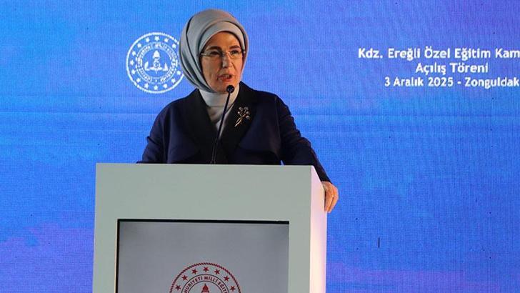 Emine Erdoğan Zonguldak'ta özel eğitim merkezi kampüsü açılışına katıldı