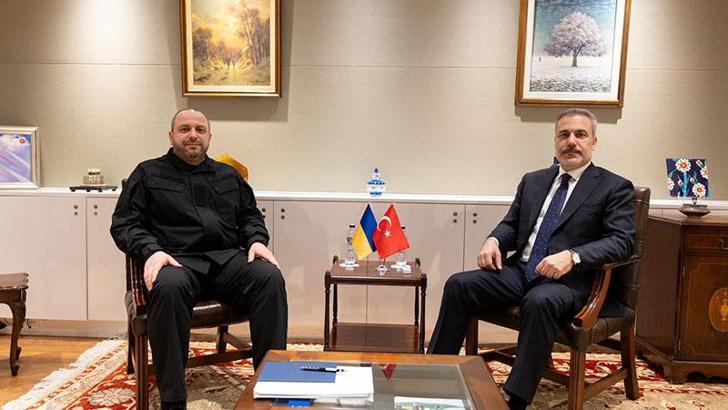 Bakan Fidan, Ukrayna Milli Güvenlik ve Savunma Konseyi Sekreteri Umerov ile bir araya geldi
