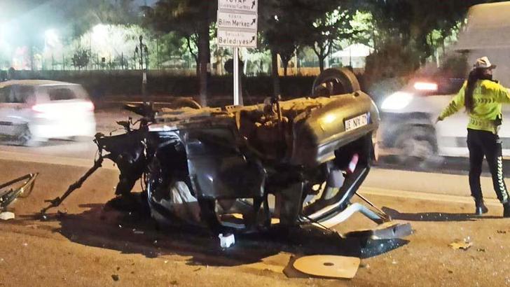 Otomobil, ağaca çarpıp takla attı; Hatice öldü, alkollü sürücü yaralı