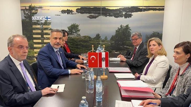 Bakan Fidan, Avusturya Dışişleri Bakanı Meinl-Reisinger ile görüştü