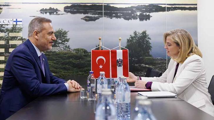 Bakan Fidan, Avusturya Dışişleri Bakanı Meinl-Reisinger ile görüştü