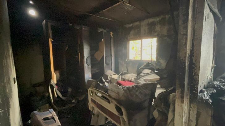 Bedensel engelli, evinde çıkan yangında öldü