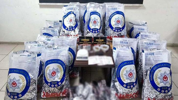 83 bin 350 adet sentetik ecza hapla yakalanan 2şüpheli, tutuklandı