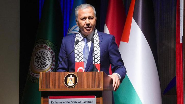 Bakan Yerlikaya: Türkiye, Filistin halkının yanında olacaktır