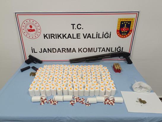 Kırıkkale’de 8 bin 252 uyuşturucu hap ele geçirildi