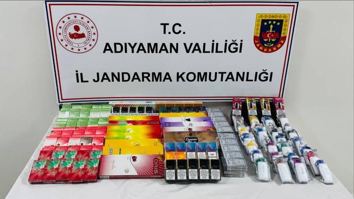 Adıyaman’da kaçak sigaraya gözaltı