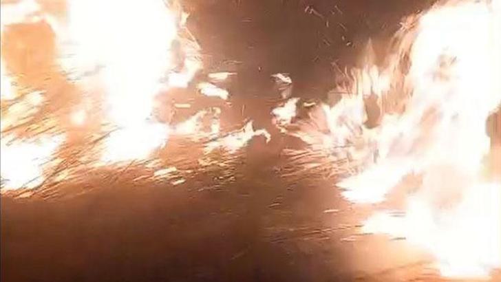 Hatay'da çalılık alanda çıkan yangın söndürüldü