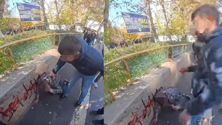 Yengesine mesaj atıp buluşmaya çağıran kişiyi dövüp tabancayla bacağından vurdu