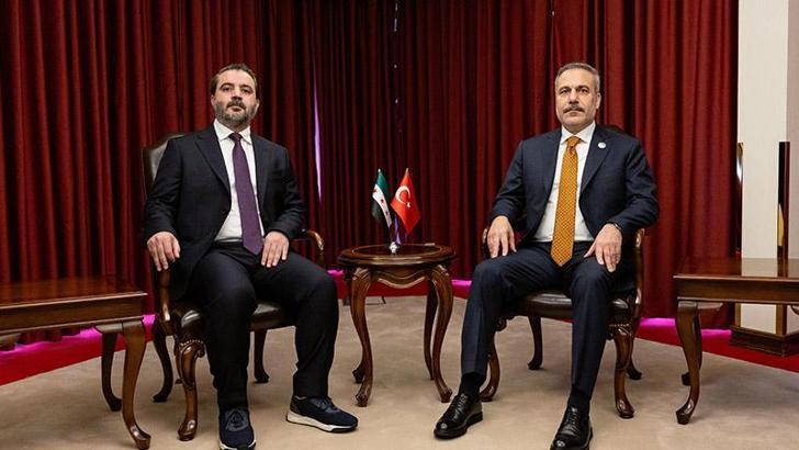 Dışişleri Bakanı Fidan, Suriyeli mevkidaşı Şeybani ile görüştü