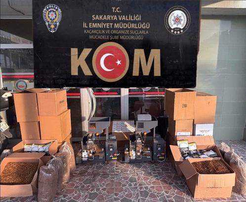 Depoda binlerce makaron ele geçirildi