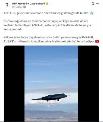 ANKA-3, otopilot testlerini başarıyla tamamladı