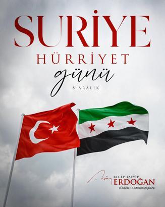 İstanbul - Cumhurbaşkanı Erdoğan'dan 8 Aralık Devrimi'nin yıl dönümüne tebrik mesajı