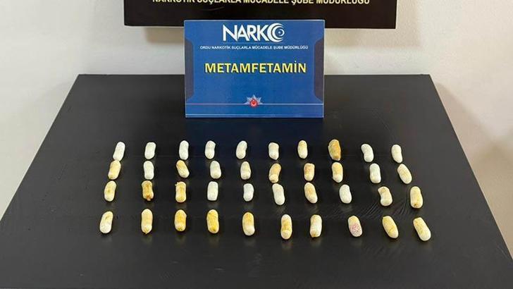 Midesinden 40 kapsül halinde 407 gram uyuşturucu çıktı