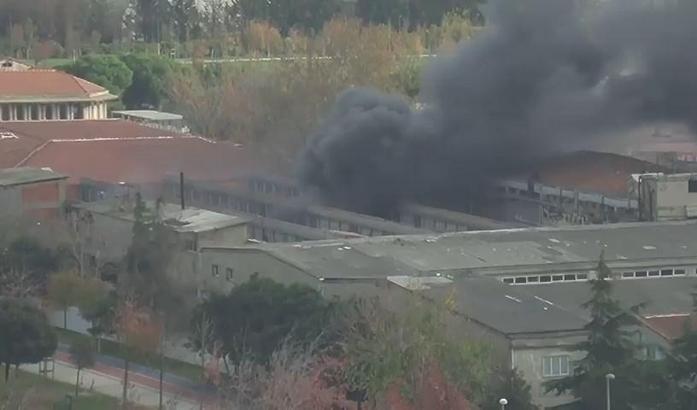 İstanbul- Bakırköy'de tekstil fabrikasında yangın -2